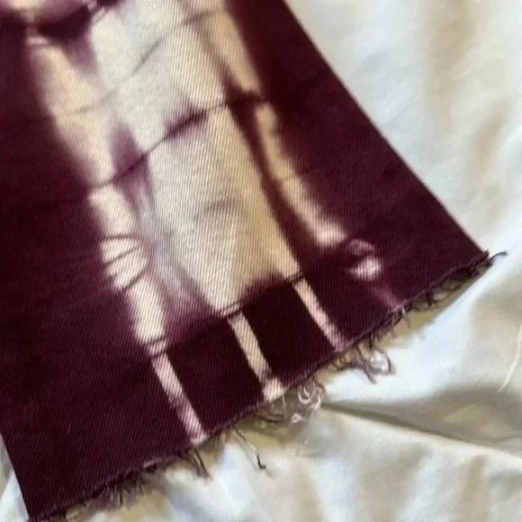 PacSun Women 27 Purple & White Tie-Dye High Rise Straight Button Fly Jeans NWT - Picture 5 of 5